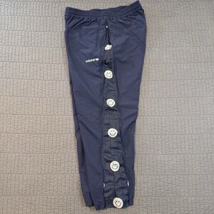 Adidas Originals Track Pants Men's Large Blue Windbreaker Side Zip Workout Gym